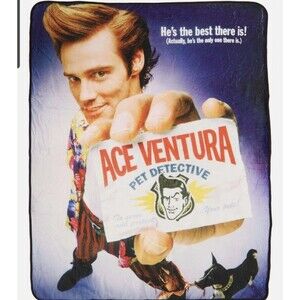 New Ace Ventura Fleece Throw Blanket Gift Pet Detective Movie SOFT Jim Carrey